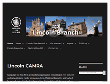 Tablet Screenshot of lincolncamra.org.uk